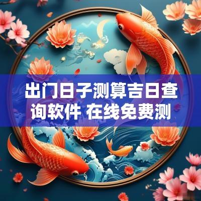 出门日子测算吉日查询软件 在线免费测吉日软件