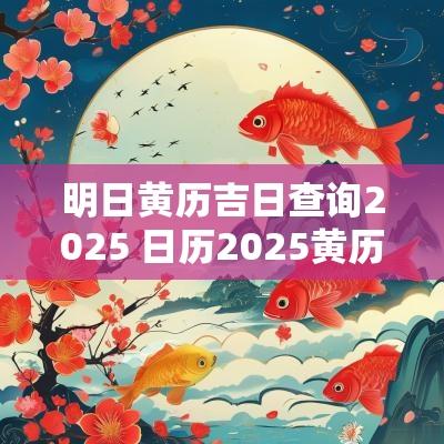 明日黄历吉日查询2025 日历2025黄历吉日查询