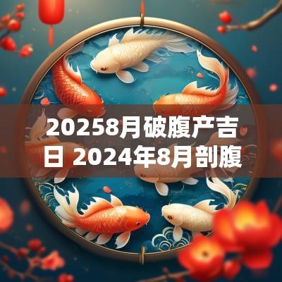 20258月破腹产吉日 2025年8月剖腹产吉日一览表