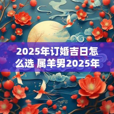 2025年订婚吉日怎么选 属羊男2025年订婚吉日
