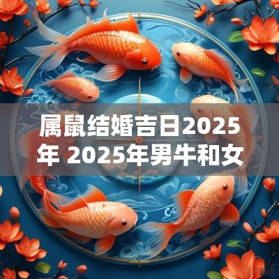 属鼠结婚吉日2025年 2025年男牛和女鼠正月结婚吉日
