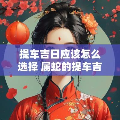 提车吉日应该怎么选择 属蛇的提车吉日一览表