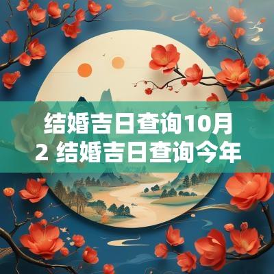 结婚吉日查询10月2 结婚吉日查询今年吉日