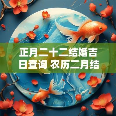 正月二十二结婚吉日查询 农历二月结婚黄道吉日查询