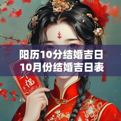 阳历10分结婚吉日 10月份结婚吉日表图片