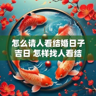 怎么请人看结婚日子吉日 怎样找人看结婚吉日
