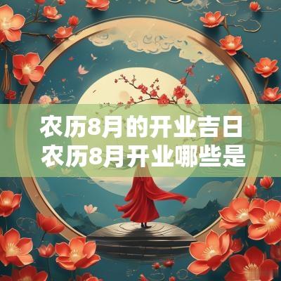 农历8月的开业吉日 农历8月开业哪些是黄道吉日