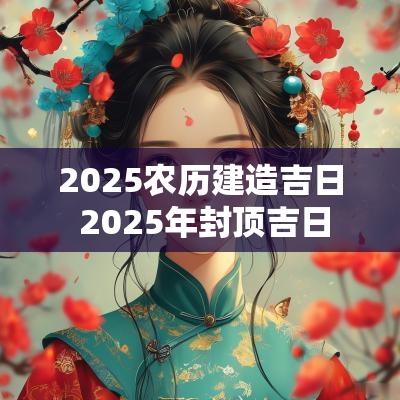 2025农历建造吉日 2025年封顶吉日