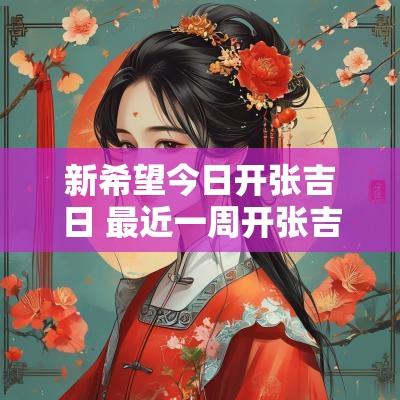 新希望今日开张吉日 最近一周开张吉日