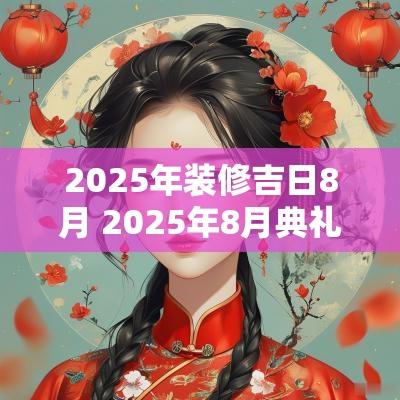 2025年装修吉日8月 2025年8月典礼吉日