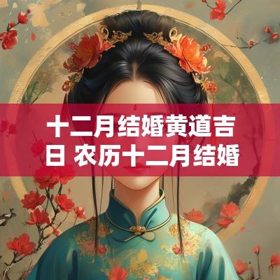 十二月结婚黄道吉日 农历十二月结婚黄道吉日