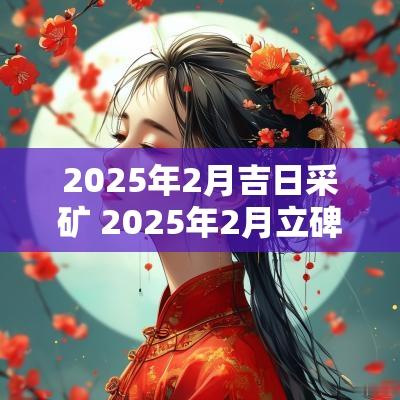 2025年2月吉日采矿 2025年2月立碑吉日