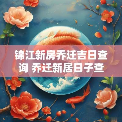 锦江新房乔迁吉日查询 乔迁新居日子查询2025