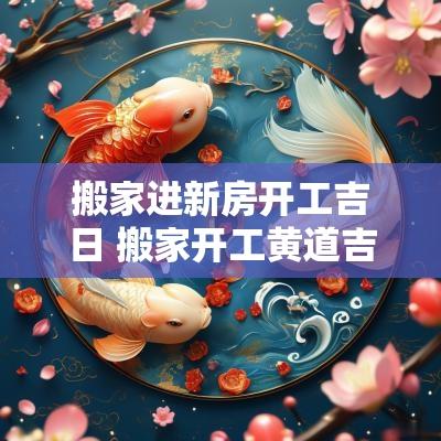 搬家进新房开工吉日 搬家开工黄道吉日