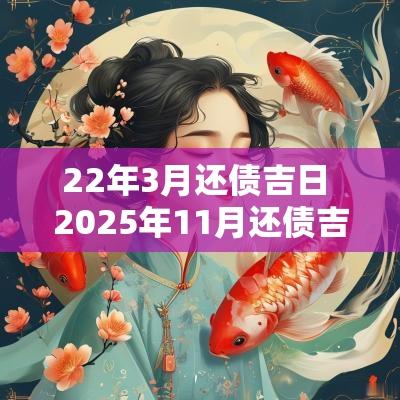 22年3月还债吉日 2025年11月还债吉日