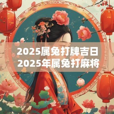 2025属兔打牌吉日 2025年属兔打麻将财运好吗
