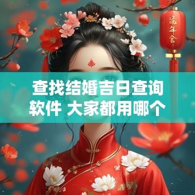 查找结婚吉日查询软件 大家都用哪个软件选结婚吉日