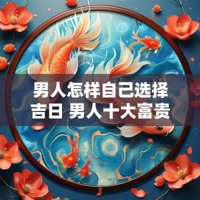 男人怎样自己选择吉日 男人十大富贵吉日