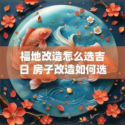 福地改造怎么选吉日 房子改造如何选择吉日