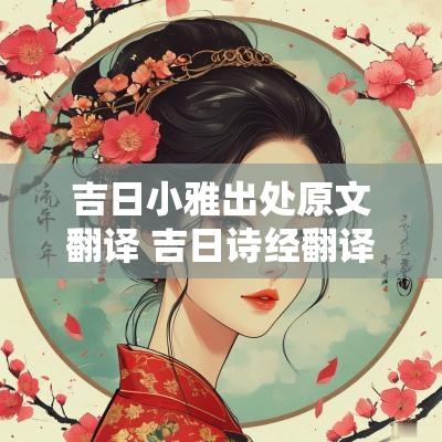 吉日小雅出处原文翻译 吉日诗经翻译