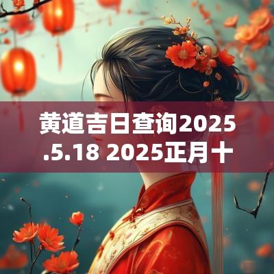 黄道吉日查询2025.5.18 2025正月十二是黄道吉日吗