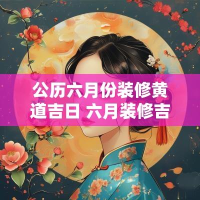 公历六月份装修黄道吉日 六月装修吉日老黄历