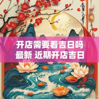 开店需要看吉日吗最新 近期开店吉日