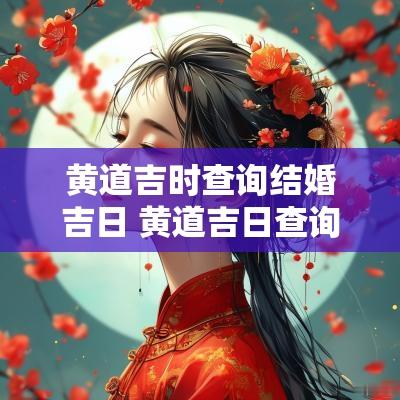 黄道吉时查询结婚吉日 黄道吉日查询表