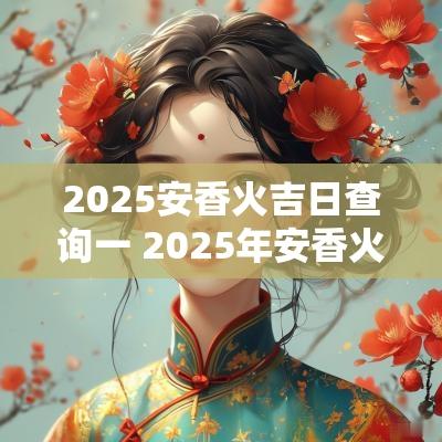 2025安香火吉日查询一 2025年安香火吉日选择