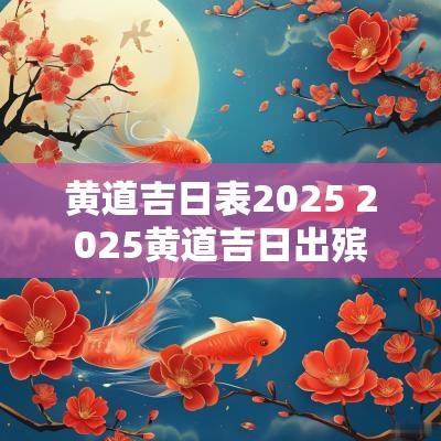 黄道吉日表2025 2025黄道吉日出殡