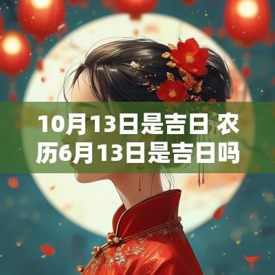 10月13日是吉日 农历6月13日是吉日吗