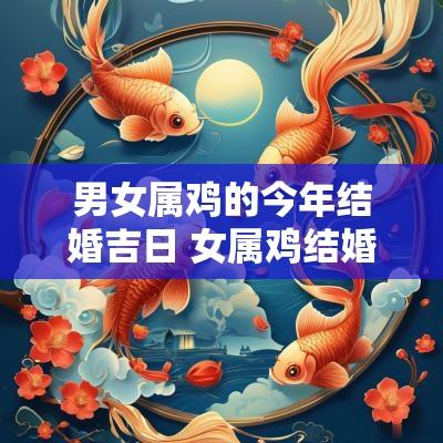 男女属鸡的今年结婚吉日 女属鸡结婚吉日查询