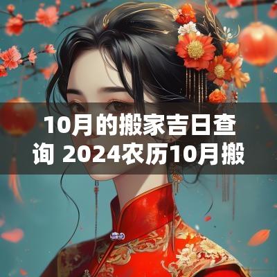 10月的搬家吉日查询 2025农历10月搬家吉日