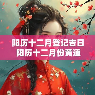 阳历十二月登记吉日 阳历十二月份黄道吉日查询
