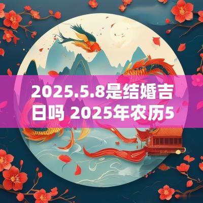 2025.5.8是结婚吉日吗 2025年农历5月8日是结婚吉日吗
