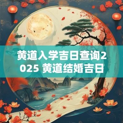 黄道入学吉日查询2025 黄道结婚吉日查询表