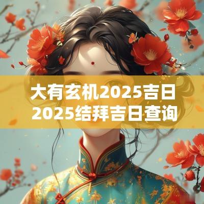 大有玄机2025吉日 2025结拜吉日查询