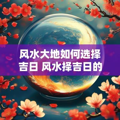 风水大地如何选择吉日 风水择吉日的正确方法和步骤