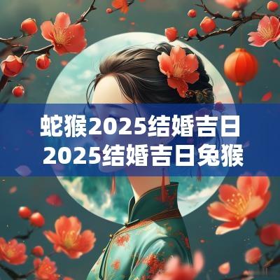 蛇猴2025结婚吉日 2025结婚吉日兔猴