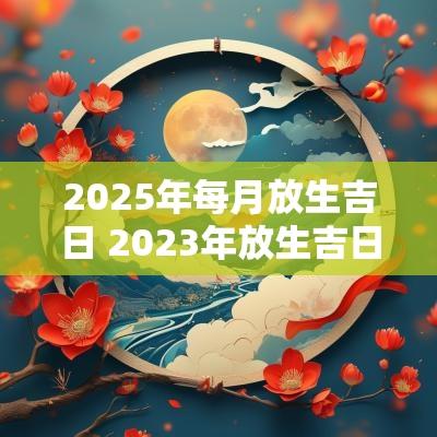2025年每月放生吉日 2025年放生吉日时间表图片