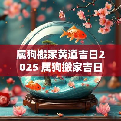 属狗搬家黄道吉日2025 属狗搬家吉日2025年最佳时间