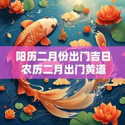 阳历二月份出门吉日 农历二月出门黄道吉日
