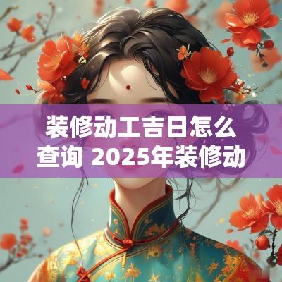 装修动工吉日怎么查询 2025年装修动工吉日