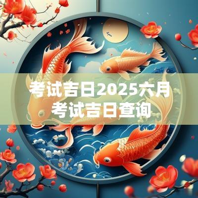 考试吉日2025六月 考试吉日查询