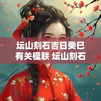 坛山刻石吉日癸巳有关楹联 坛山刻石诗文全集