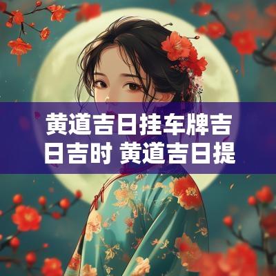 黄道吉日挂车牌吉日吉时 黄道吉日提车