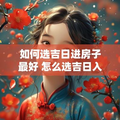如何选吉日进房子最好 怎么选吉日入住新房