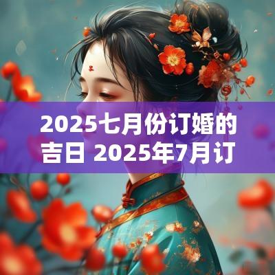 2025七月份订婚的吉日 2025年7月订婚吉日一览表