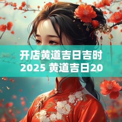 开店黄道吉日吉时2025 黄道吉日2025开张吉时