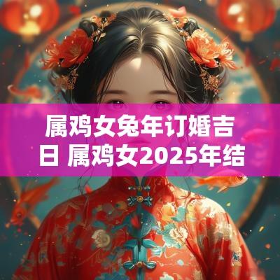 属鸡女蛇年订婚吉日 属鸡女2025年结婚吉日查询